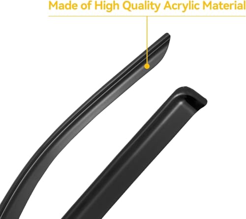 Cxdar Window Visors Rain Guards for 2019-2026 Dodge Ram 1500 Crew Cab (New Body Style), Out-Channel Window Vent Wind Deflectors Shades for 19-26 Ram 1500 (NOT for Classic Style) by Cxdar - Used condition - Image 5
