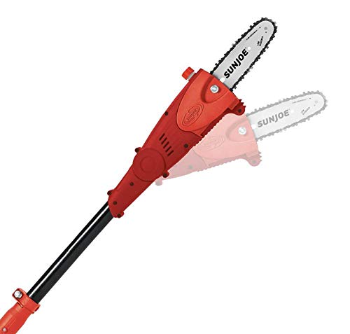 Sun Joe Ion8Ps2-Lt-Red 40V Amp Cordless Multi-Angle Pole Chain Saw, 8", Kit (W/2.5-Ah Battery + Quick Charger) #TOP2