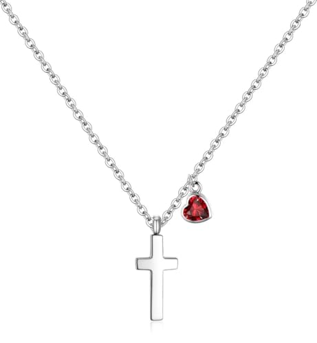 Bijoux de première Communion pour enfants : collier croix et cœur à porter au quotidien