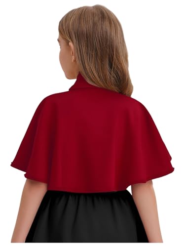 Kids Flower Girl Shawl Wrap Princess Shoulder Cape Cover up for Wedding First Communion Outfits4