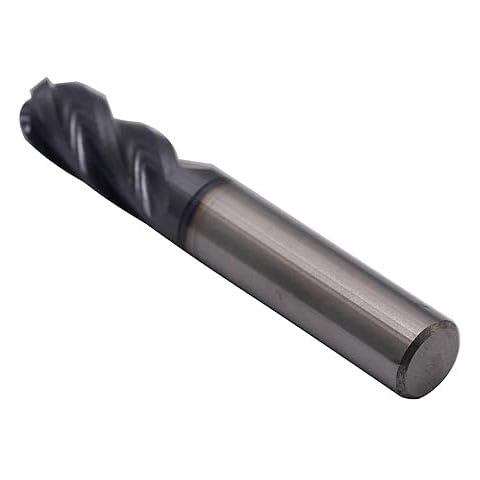 Image of BestParts 3 /8 inch 4 Flute Ball Nose Solid Carbide End Mill - AlTiN Coated | 30 Degree Helix, 3 /8 inch Cutting Diameter, 3 /8 inch Shank Diameter, 1 inch Length of Cut, 2-1 /2 inch Overall Length