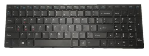 Clavier CLEVO WA50SFQ noir version US de remplacement pour ordinateur portable