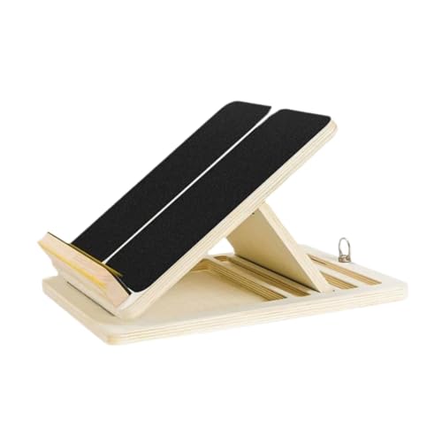 rockible Wooden Slant Board Incline Board Anti Slip Adjustable Calf Stretch Board Calf Stretcher for Practice Training Workout