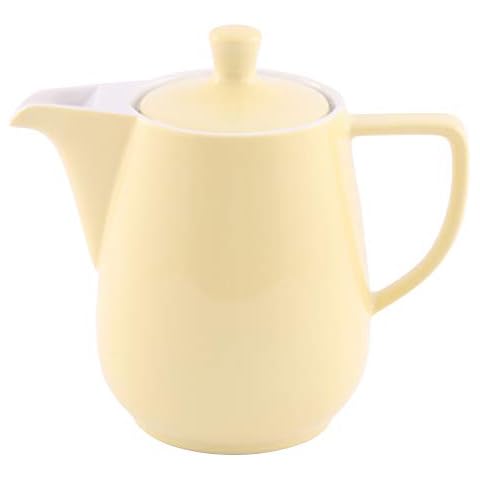 Friesland Kaffeekanne 0,9l Pastellgelb Porzellan Cover