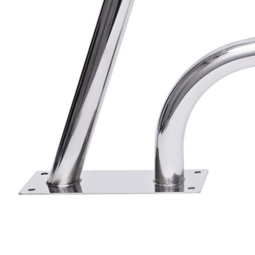 Edelstahl Poolgeländer, Einstiegshilfe Handrail U-Förmiger mit Griffabdeckung Swimmingpool Handläufe für Schwimmbäder Schräglagen Spa Wasserpark