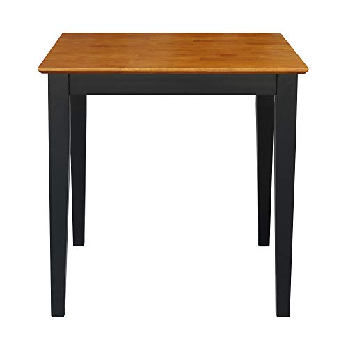 International Concepts Dining Table, Black/Cherry #TOP1