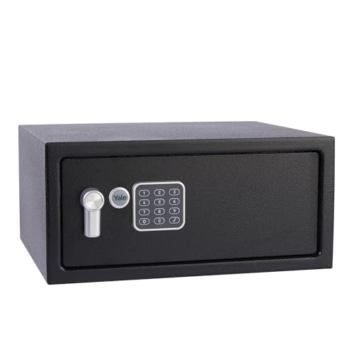 YALE Cassaforte Elettronica con Allarme per Laptop YLC/200/DB2 Nero, Allarme Integrato 130 dB,...