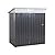 Vongrasig Outdoor Storage Shed, 6 x 4 FT Outside Metal Garden Shed with Window and Lockable Door, Waterproof Tool Shed for Backyard Patio, Lawn and Garden (Dark Gray)