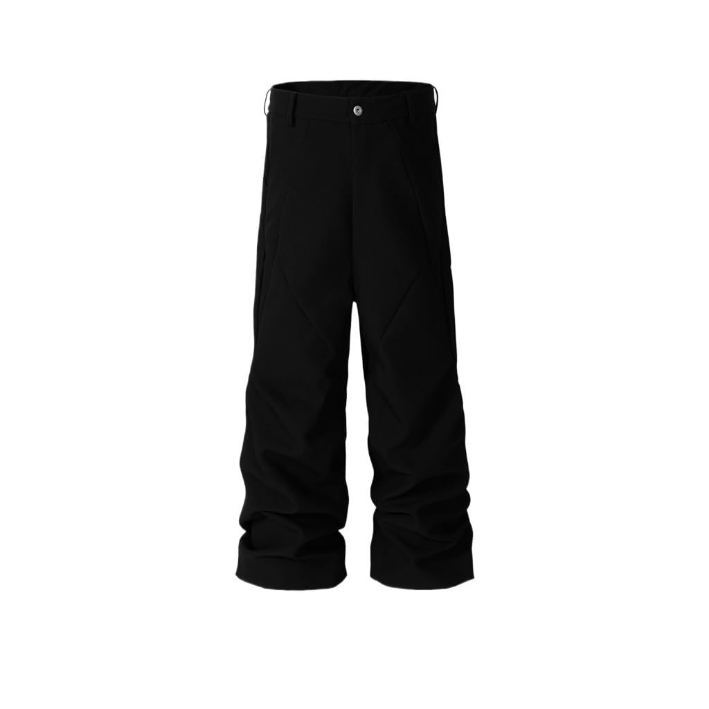 Pantalons longs unisexes à jambes larges au volume high street audacieux