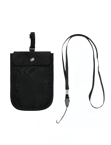 uvbws Black Travel Hidden Bra Wallet
