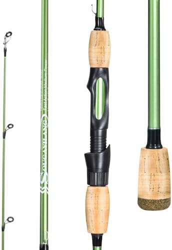 Sougayilang Fishing Rods,24 Ton Carbon Fiber Spinning Rod & Casting Rod Stainless Steel Guides,Lightweight Baitcasting Rod - Two Pieces- Spinning- 7