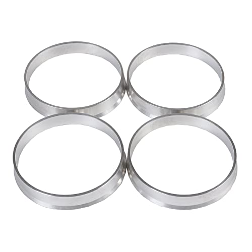 ハブリング 57.1-54.1 mm ツバ 付き 4枚 セット 鍛造 アルミ製