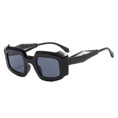 Lunettes de soleil bleu rouge ou gris noir carrées et rétro avec verres de protection UV400
