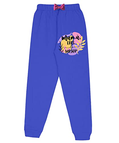 Image of KYDA KIDS Girls 100% Cotton Printed Track Pants with Pocket - Multicolor (Pack of 2)