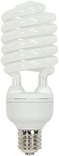 Satco (Pack of 6) S7387, 65 Watt (300 Watt) 4300 Lumens Hi-Pro Spiral CFL Warm White 2700K Mogul Base 120 Volt Light Bulb, Compact Fluorescent Bulb