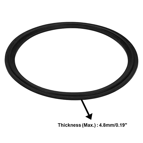 Image of DERNORD 4 inch Tri Clamp EPDM Sanitary Gasket Fits Tri-Clover Type Ferrule (Pack of 10)