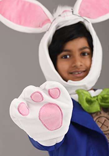 Disfraz de Conejo Blanco para Niños con Chaqueta y Capucha miniatura 5