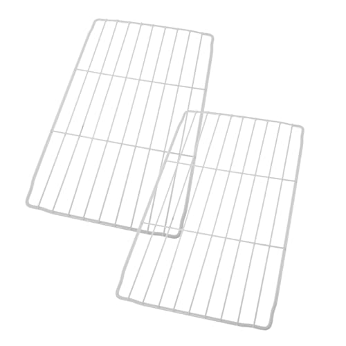 OSALADI 2pezzi Ripiano in Metallo Per Frigorifero Ripiani in Filo Metallico Per Congelatore Divisorio Per Frigorifero Organizer Per Congelatore Pozzetto Scaffale Bianco Ripiani Di Stoccagg