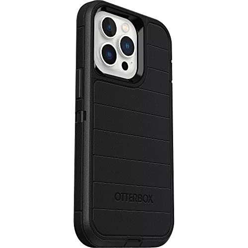 Coque iPhone 13 Pro OtterBox Defender Noir avec protection microbienne et clip ceinture rigide