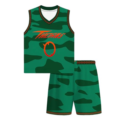 BLSORUGH Kids Goat Jersey Goat Clothing Set for Boys Fashion Jerseys Outfits 4-12 Years