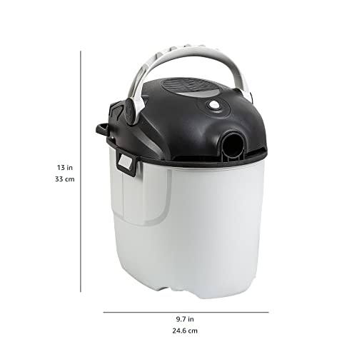 Amazon Basics 2.5-Gallon 2 Hp Wet/Dry Vacuum, Grey, Black #TOP5
