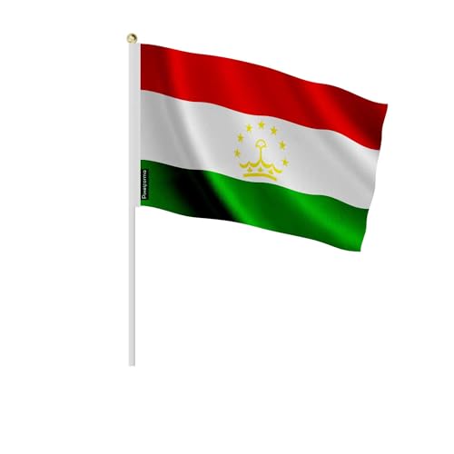 Drapeau Tadjikistan 30x45cm en lot de 100 pour fêtes culturelles
