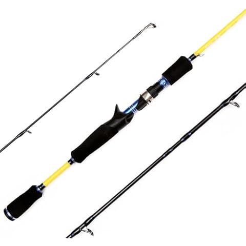 fairiland Erie Casting Rod 30T Carbon Fishing Rod Two Pieces Fishing Pole Baitcaster Rod Fashionable Camouflage Blue Baitcasting Rod(1.83m/6' Casting Rod) Cover