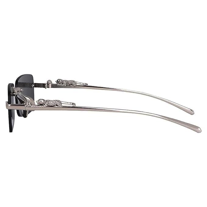 Image of Honey Singh & Mc Stan Vintage Rimless Square Sun Glasses UV Protection Men's & Women's Shade Trendy Metal Frameless.