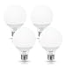 G25 Globe Vanity Light Bulb LED, LOHAS 60W Equivalent Globe Lights, G25 Edison Bulbs 9Watt, Bedroom Lamp Makeup Light, Warm White 2700K, Not Dimmable, Pendant Bathroom Dressing Room Decorative(4Pack)