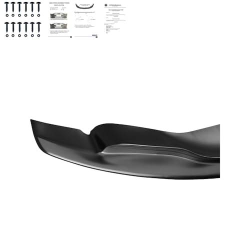 Frontlippe Frontspoiler kompatibel mit BMW M3 E92 Coupe / E93 Cabrio 2007-2013 mit ABE TÜV Schwarz Glänzend