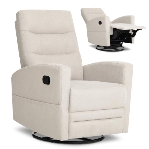Image of Dream On Me Chatham Deluxe Nursery Glider Recliner, Amazon Exclusive, Vanilla Oat
