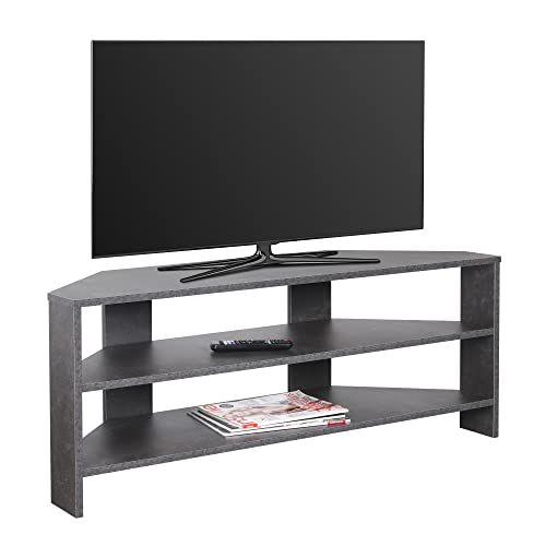 RICOO TV Schrank Lowboard Betonoptik Grau WM069-BG Fernsehtisch Holz...