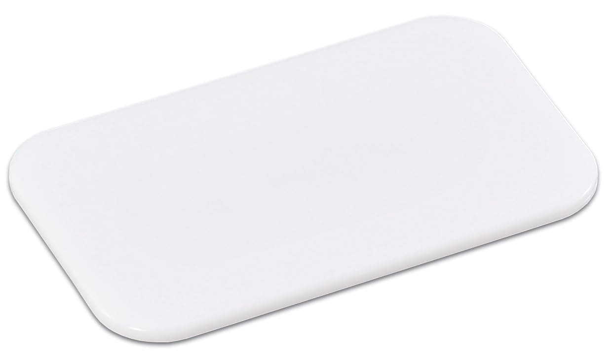 Kesper Schneidebrettchen aus Kunststoff (PE) – 25 x 15 x 0,7 cm, Weiß