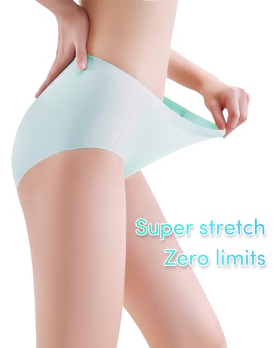 Charmi Teen Girls Seamless Underwear No Show Panties Full Coverage Pack of 124