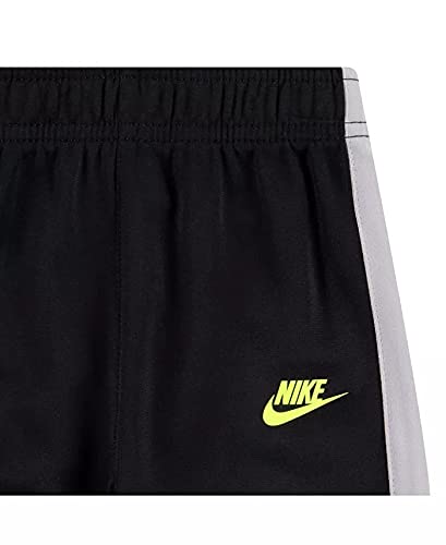 Nike Boy`s Core Tracksuit Jacket & Pants 2 Piece Set (Black(66H203-023)/Grey, 18 Months)4