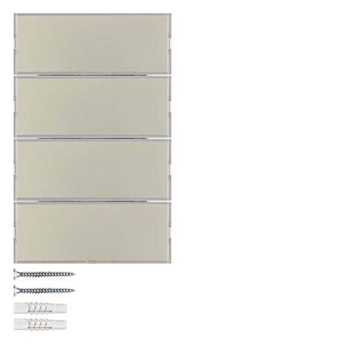 Teclado KNX 4 fases, series berker K.x de hager, acero