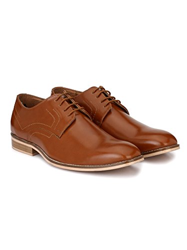 Image of HiREL'S Men's Derby Shoe Collection /Cap Toe /Hand Crafted /Hand Made Sole /Burnish Effect /Formal Shoes