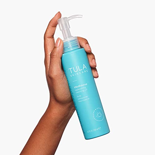 TULA Skin Care #nomakeup Replenishing Cleansing Oil - Oil Cleanser and Makeup Remover, Gently Clean and Remove Stubborn Makeup and Residue, 4.7 oz. - Thumbnail 5