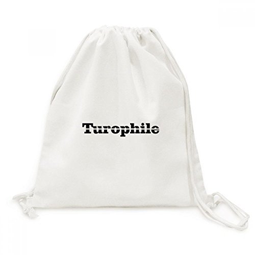 Sac a dos turophile en toile avec cordon de serrage voyage diythinker