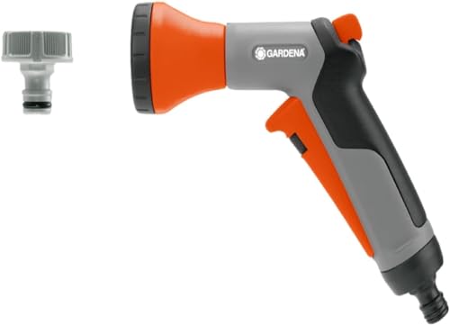 Gardena Spiral Hose Set 10 m: Spiral Garden Hose for Watering Smaller Surfaces, Compact, Convenient and Easy to use, Diameter 9mm, with Gardena System Parts and Sprayer (4647-20)