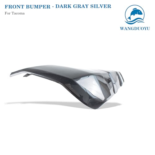 Image of Front Bumper Lower Valance Panel Skid Plate Black Compatible with 2016-2023 Toyota Tacoma - Replaces Part 53911-04210 TO1095205 (Magnetic Gray)