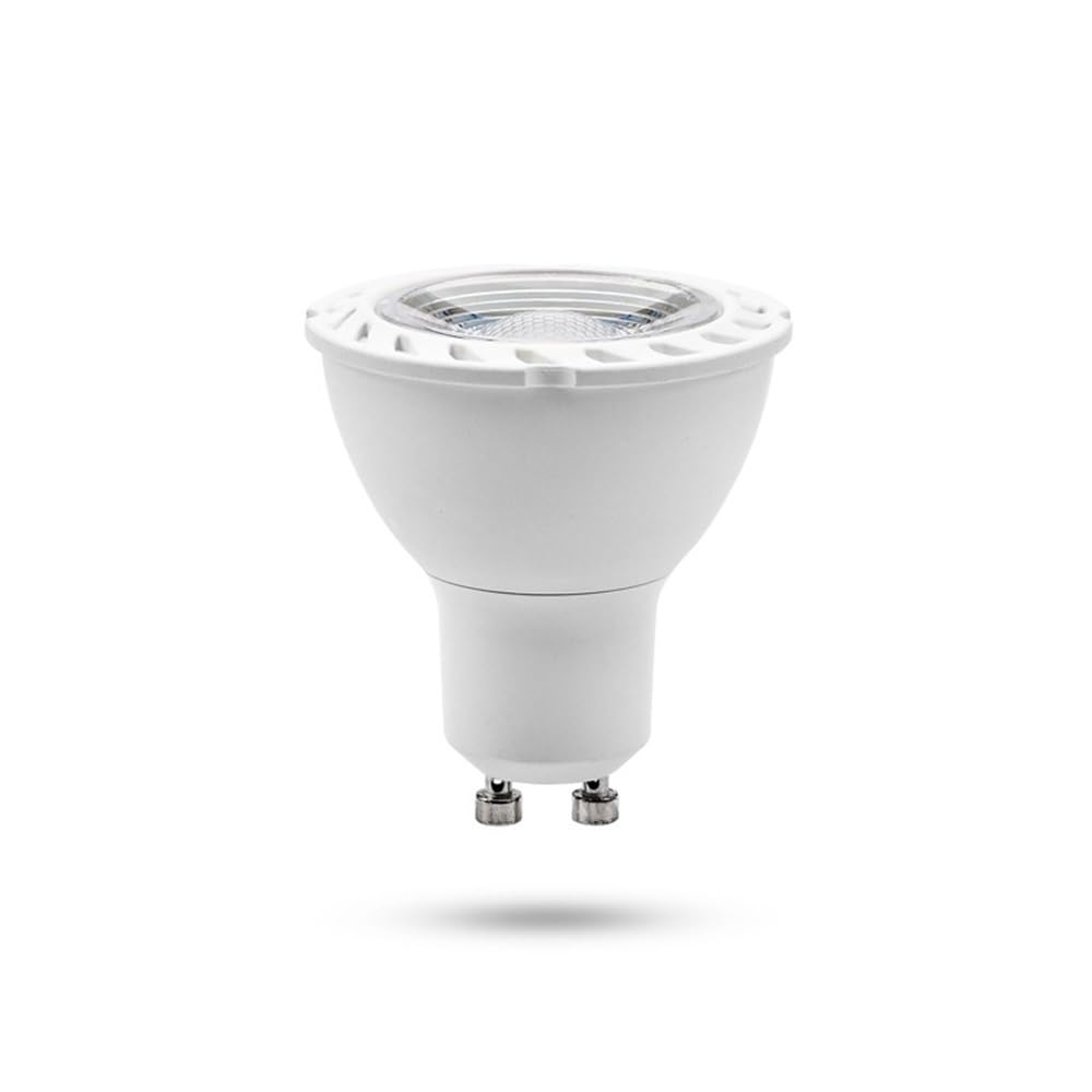 KJXP, Lot de 10, Spot LED GU10 8W AC85-265V Plafonnier en Aluminium avec Revêtement Plastique Sans Scintillement(Natural white)