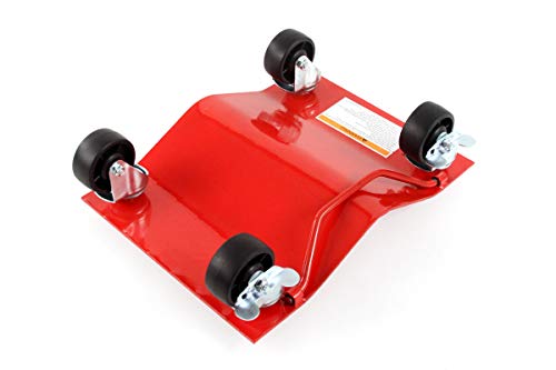 4 - Red 12 Inches Tire Premium Skates Wheel Car Dolly Ball Bearings Skate Makes Moving A Car Easy Furniture Movers #TOP4
