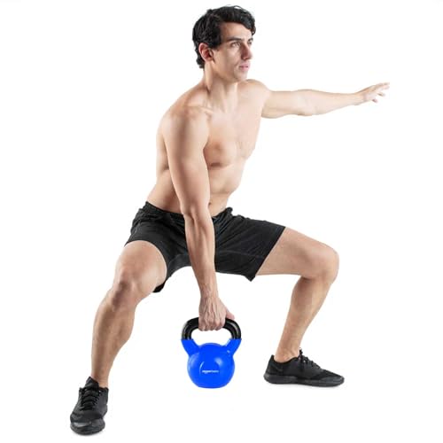 Image of Amazonbasics Vinyl Coated Solid Kettlebell for Gym Exercises