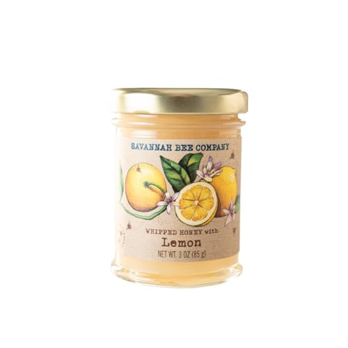 Savannah Bee Company Whipped Honey - All Natural Spreadable Honey (3 Ounce (Pack of 1), Lemon)