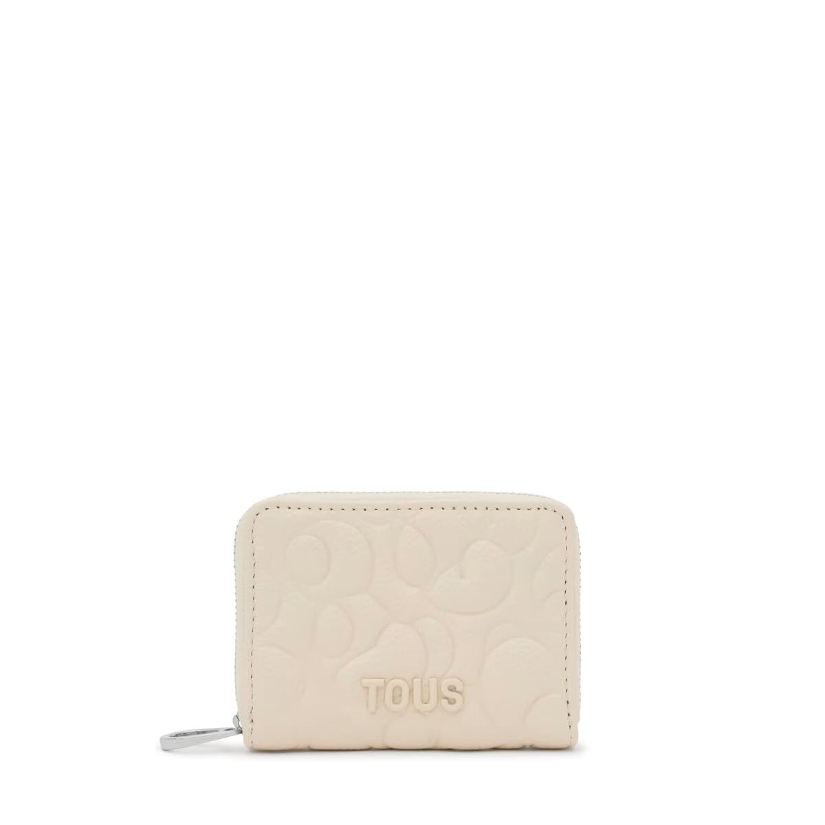 Tous Monedero De Piel Beige, para Mujer, Medidas 8 x 10,5 x 2 cm, Colección Tous Greta