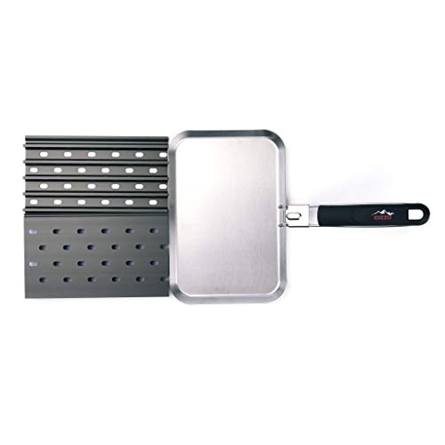 gizzo Parrilla y Barbacoa Sartén de gizzo | BBQ Parrilla | BBQ Sartén | para una Saludable Preparación de Alimentos. 2 Piezas