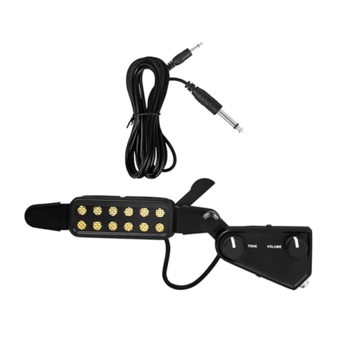 DRESSOOS フォークギターのサウンドホールピックアップ、アコースティックギターのピックアップケーブル、簡単な取り付け