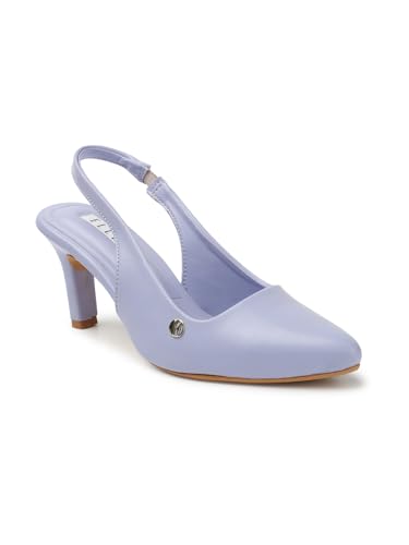 Image of ELLE Women Stylish and elegant Slingback Kitten Heel Mule Sandal