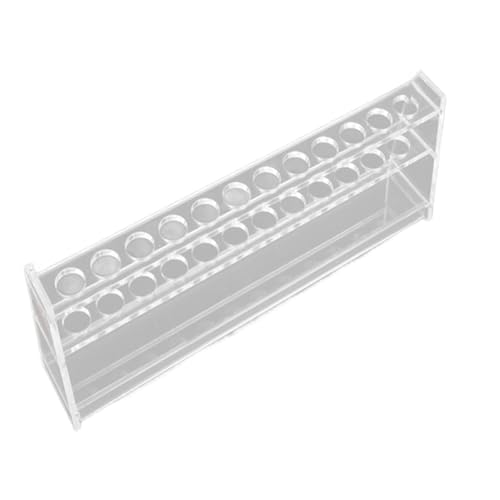 Présentoir en verre acrylique pour tube laboratoire transparent de bureau haut